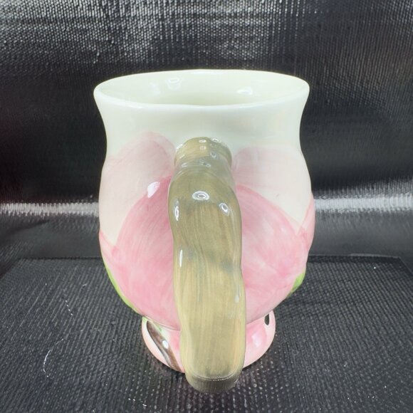 Franciscan Desert Rose Sculpted Mug Cup Ceramic Made In Portugal Vintage Mug - Picture 11 of 12